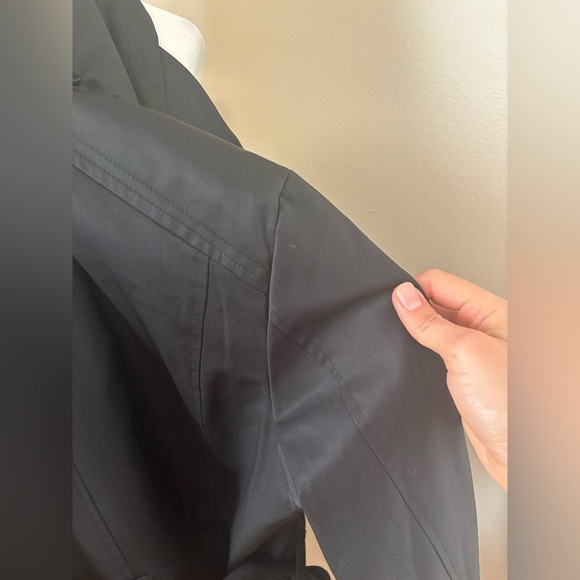 London Fog NWT Women’s M Single Breasted Tie Waist Removable Hood Trench Coat - Picture 10 of 10